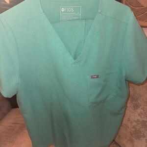 Figs Teal Scrub set. Top and bottom